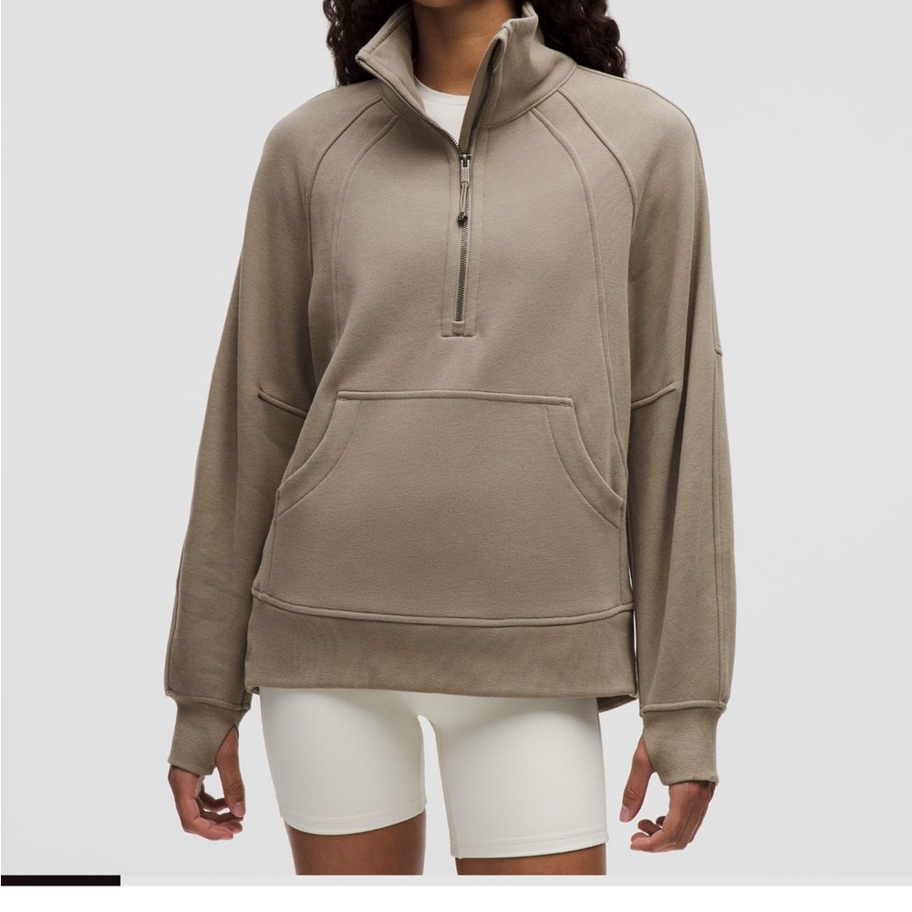 Lululemon scuba oversized funnel neck half zip
